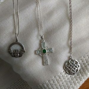 Set of 3 Celtic Pendant Necklaces ☘️